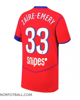 Billige Fotballdrakt Paris Saint-Germain Warren Zaire-Emery #33 Replika Tredjedrakt 2025-26 Kortermet